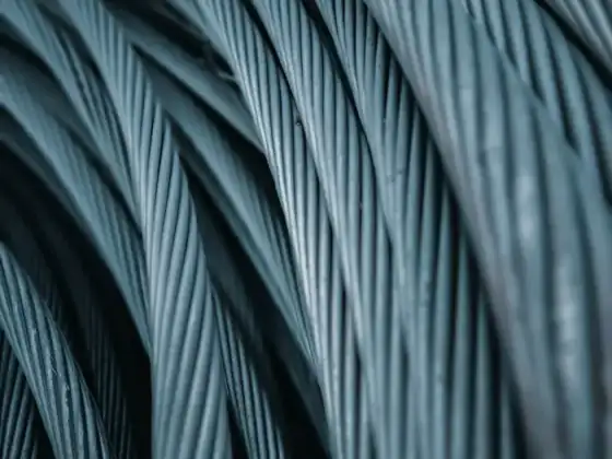 Close-up of a coil of wire